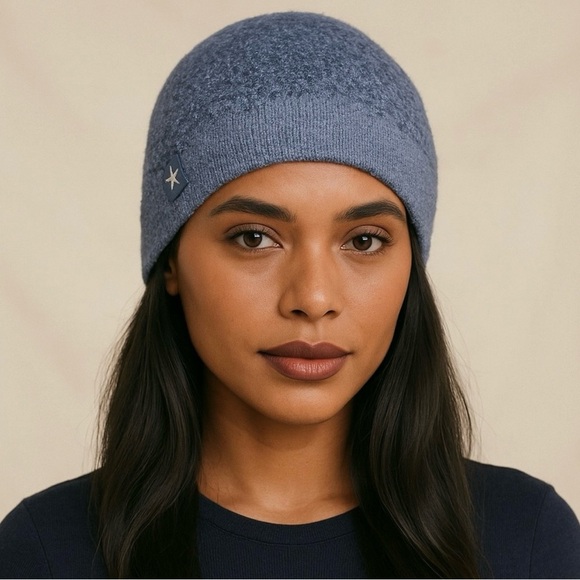 NWT Barefoot Dreams Super Soft CozyChic Confetti Beanie Deep Sea Blue Indigo OS. - Picture 1 of 7